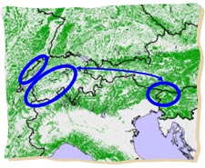 Ziel ist es, die Luchspopulationen Frankreichs und der Schweiz dauerhaft mit den Luchsen in Slowenien zu vernetzen
